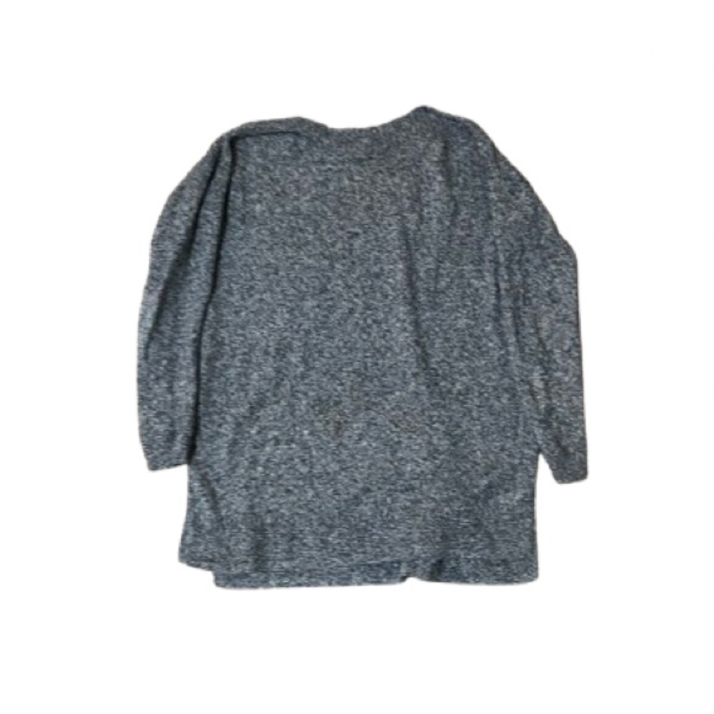 Old Navy Heathered Gray Scoop Neck Knit Sweater